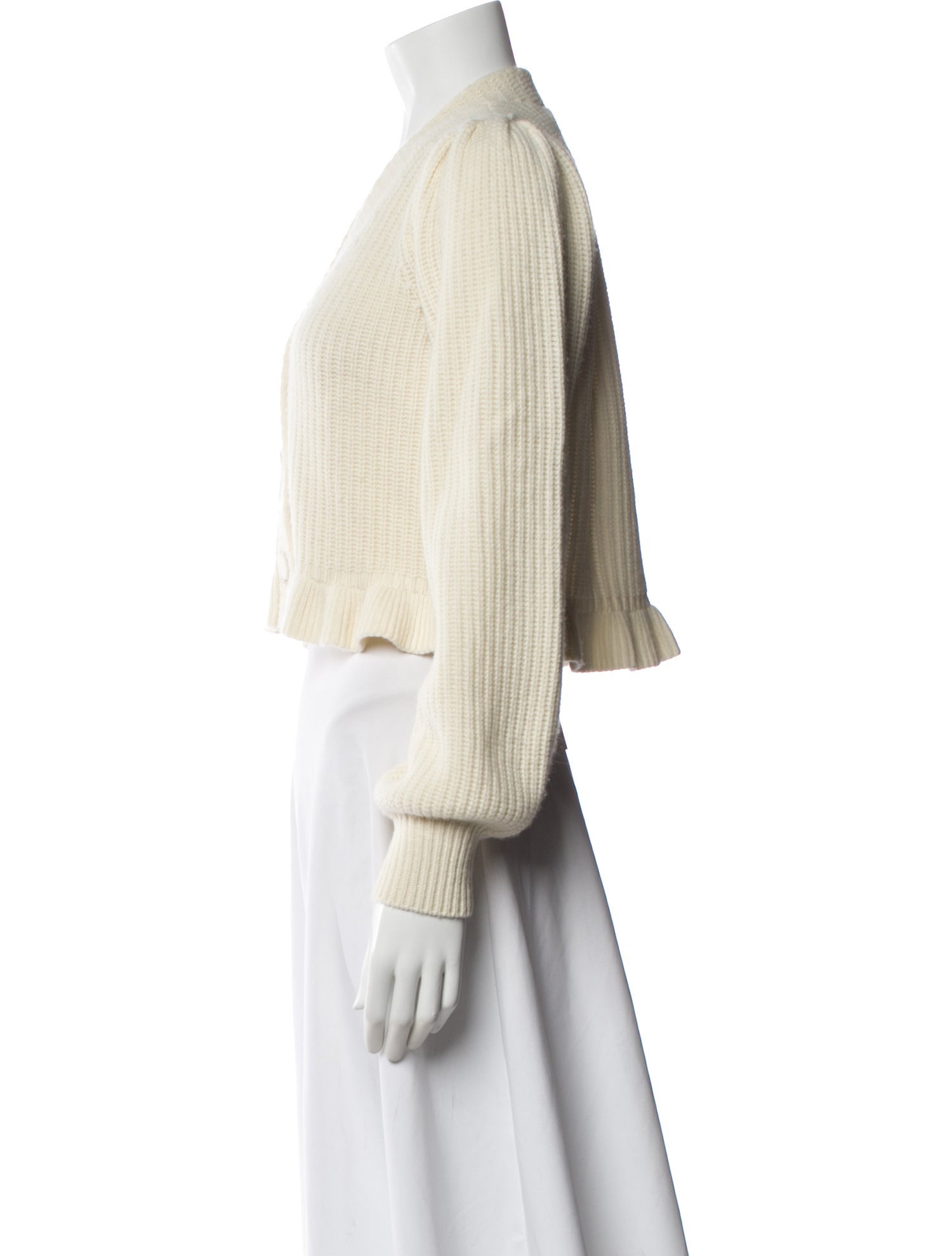 LoveShackFancy Wool V-Neck Sweater