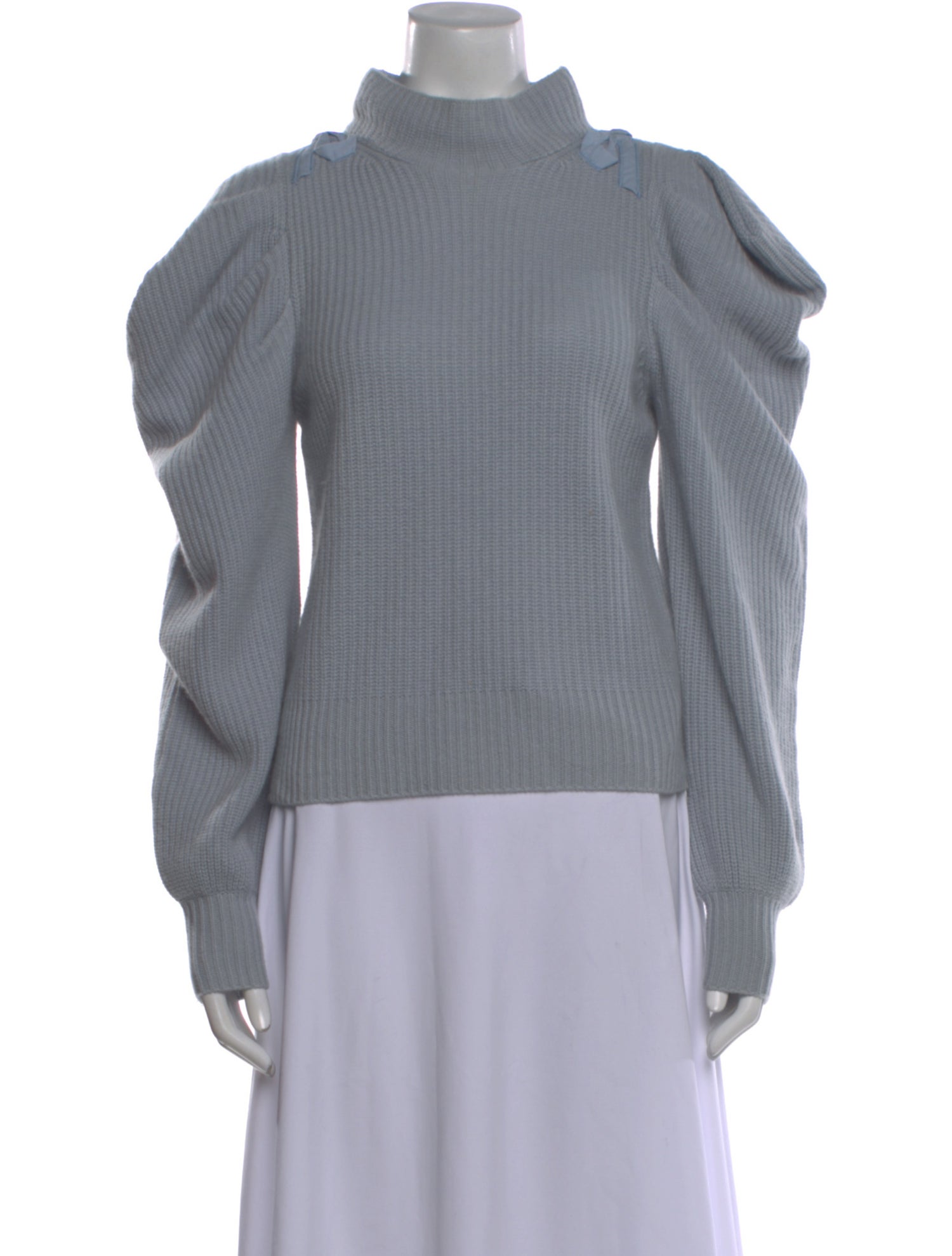 LoveShackFancy Cashmere Mock Neck Sweater