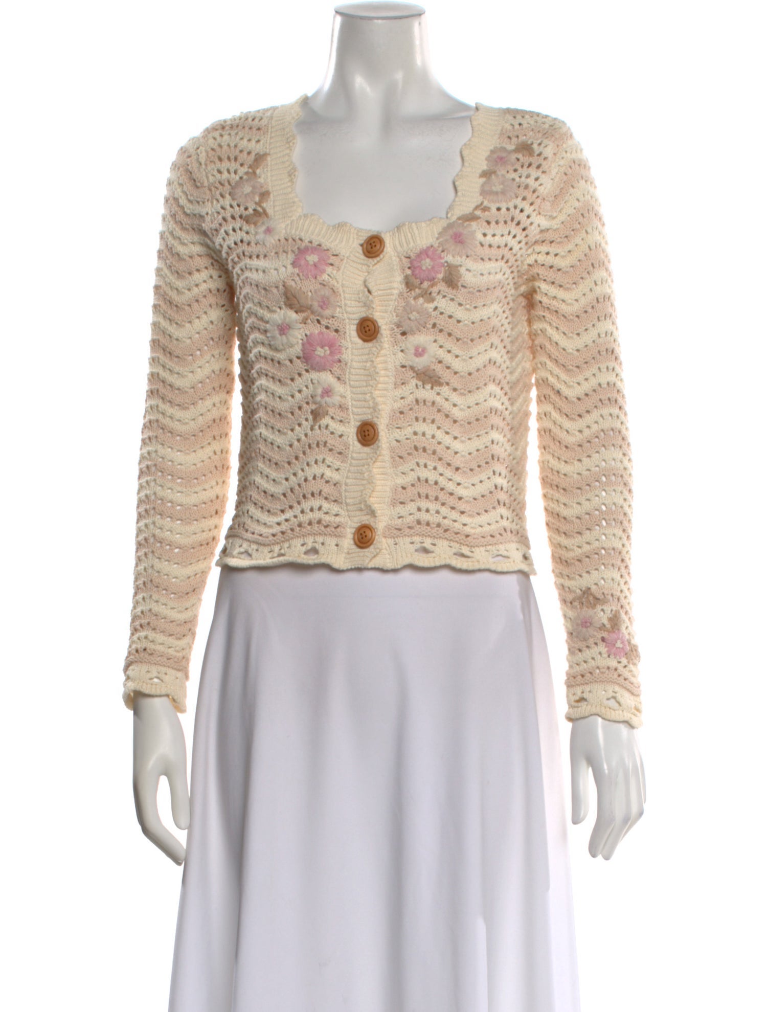 LoveShackFancy Scoop Neck Sweater