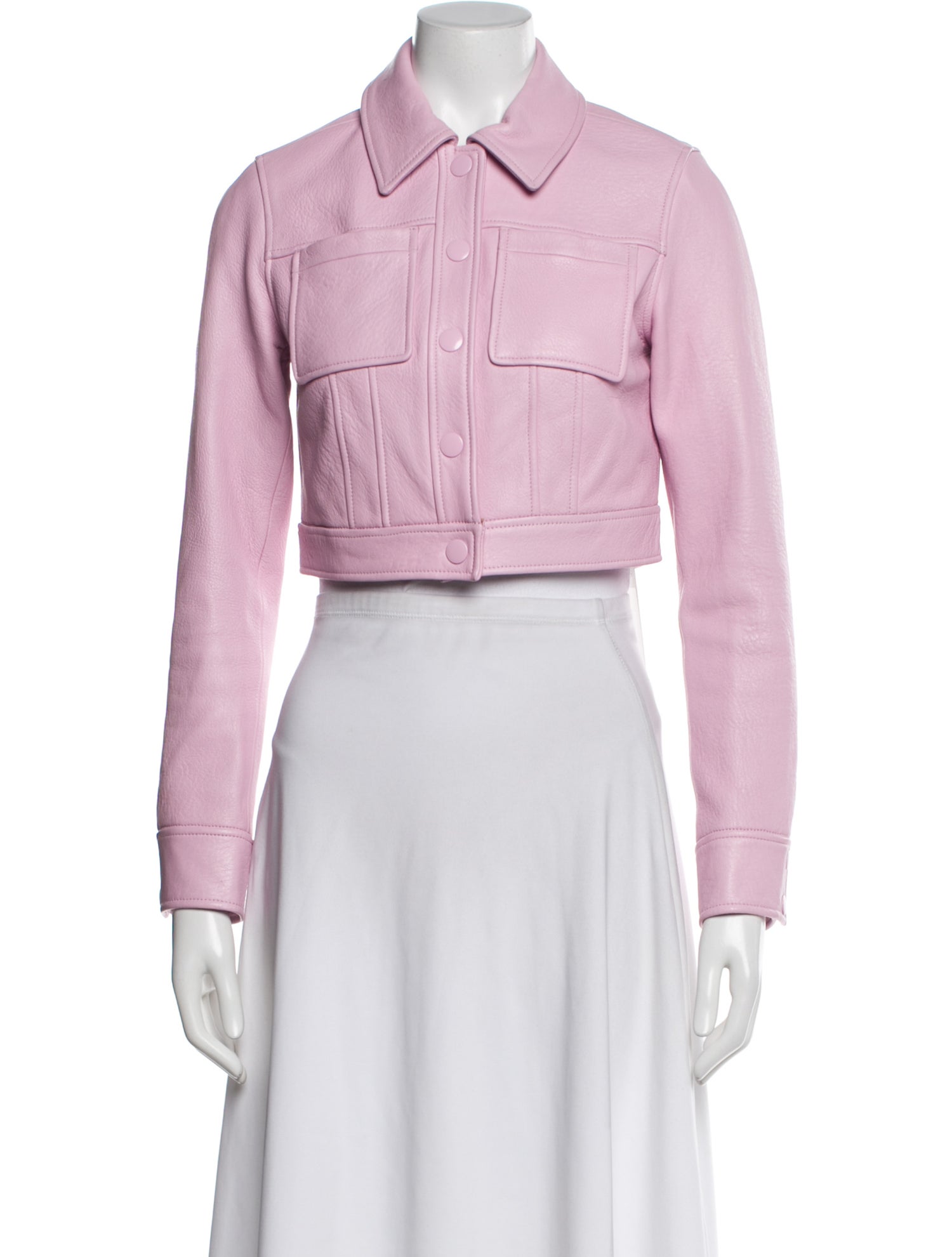 LoveShackFancy Lamb Leather Evening Jacket