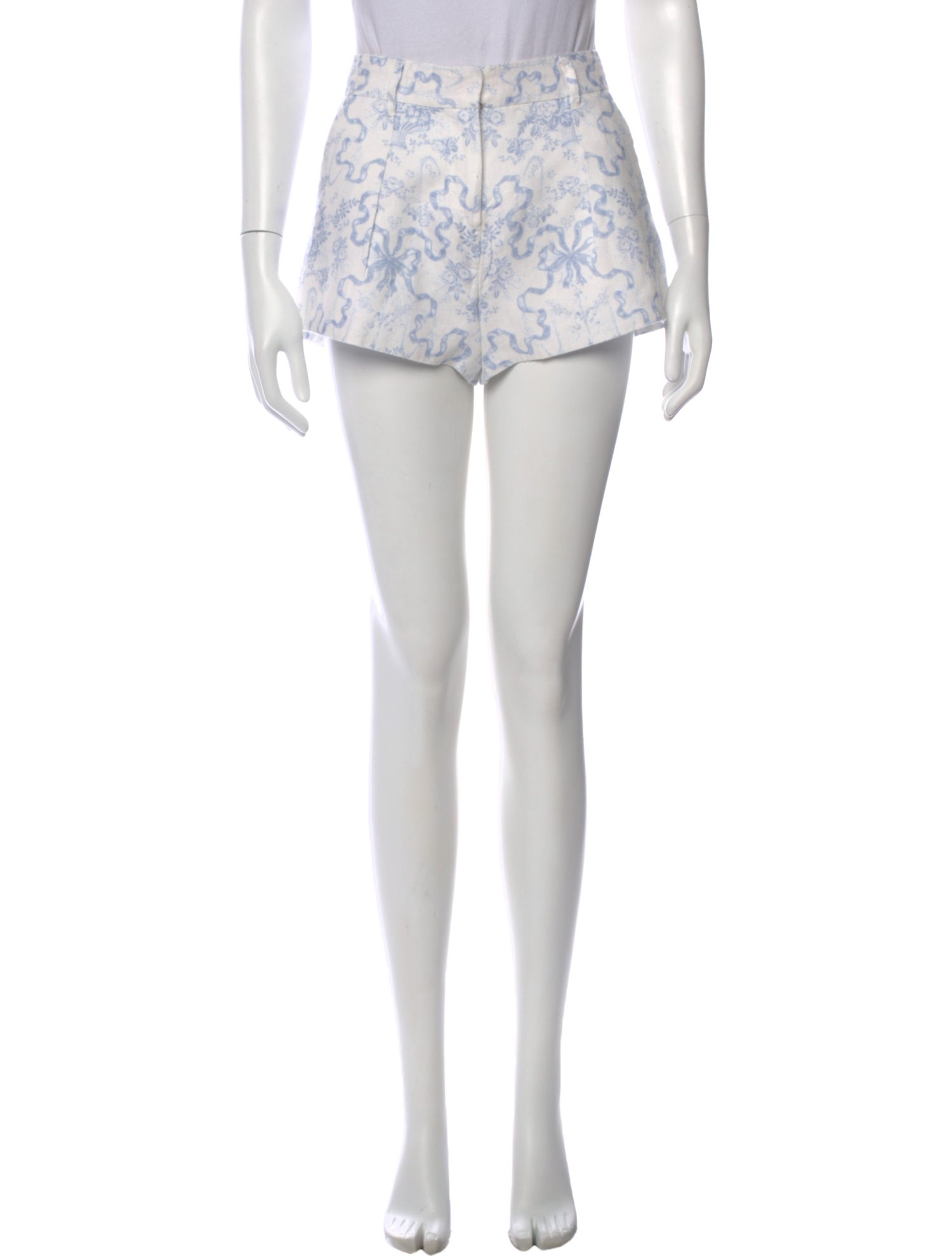 LoveShackFancy Linen Mini Shorts