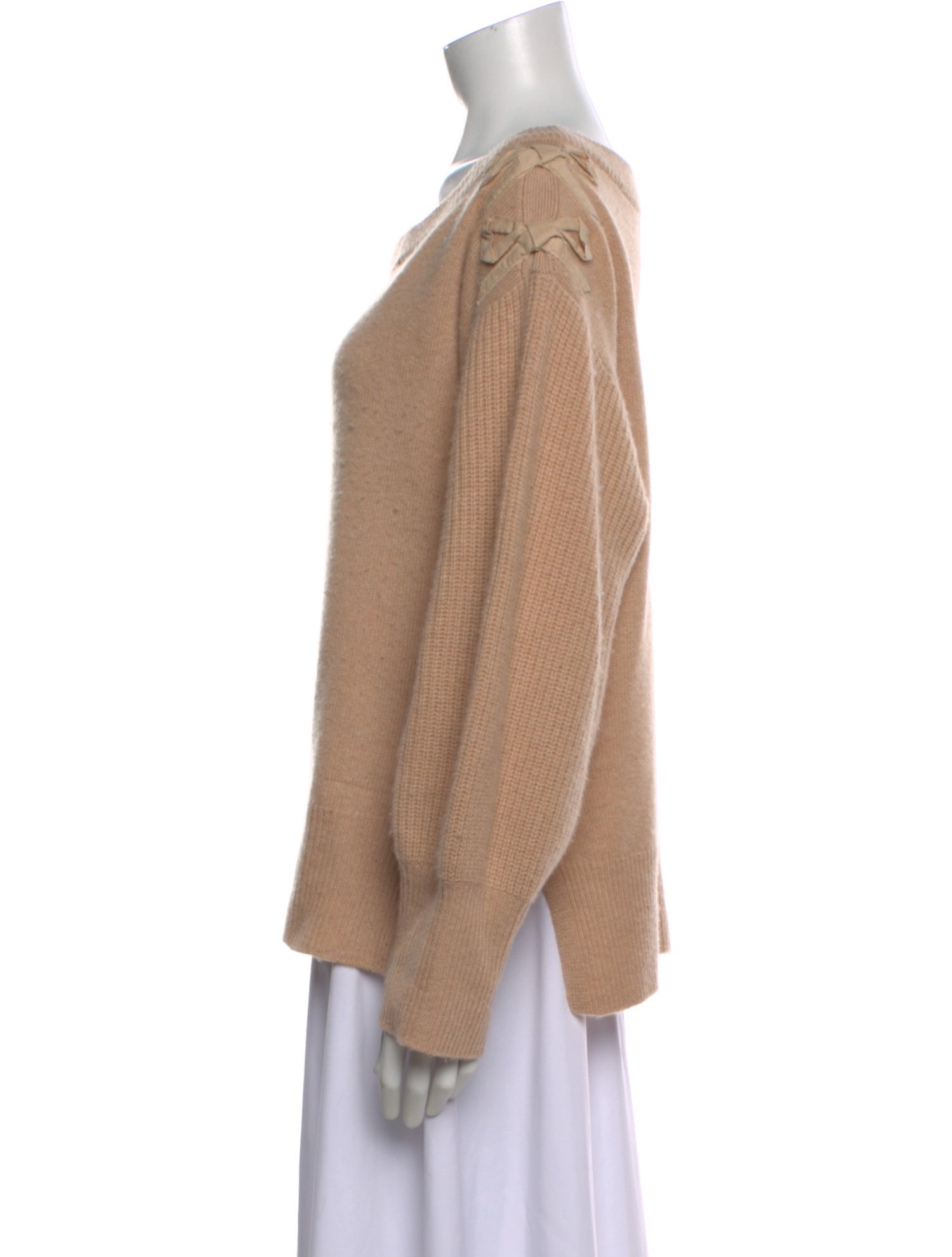 LoveShackFancy Cashmere Scoop Neck Sweater