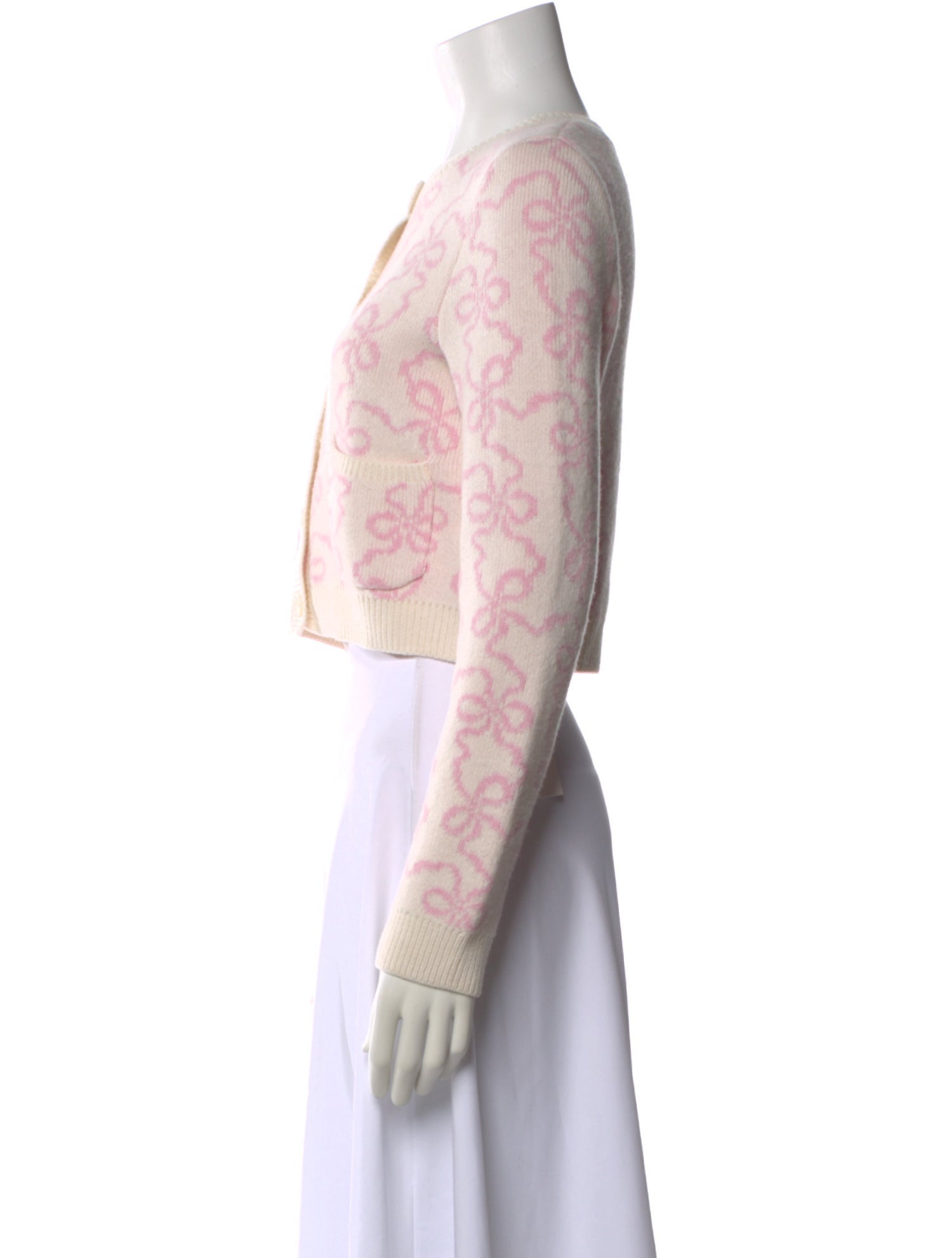 LoveShackFancy Printed Crew Neck Sweater