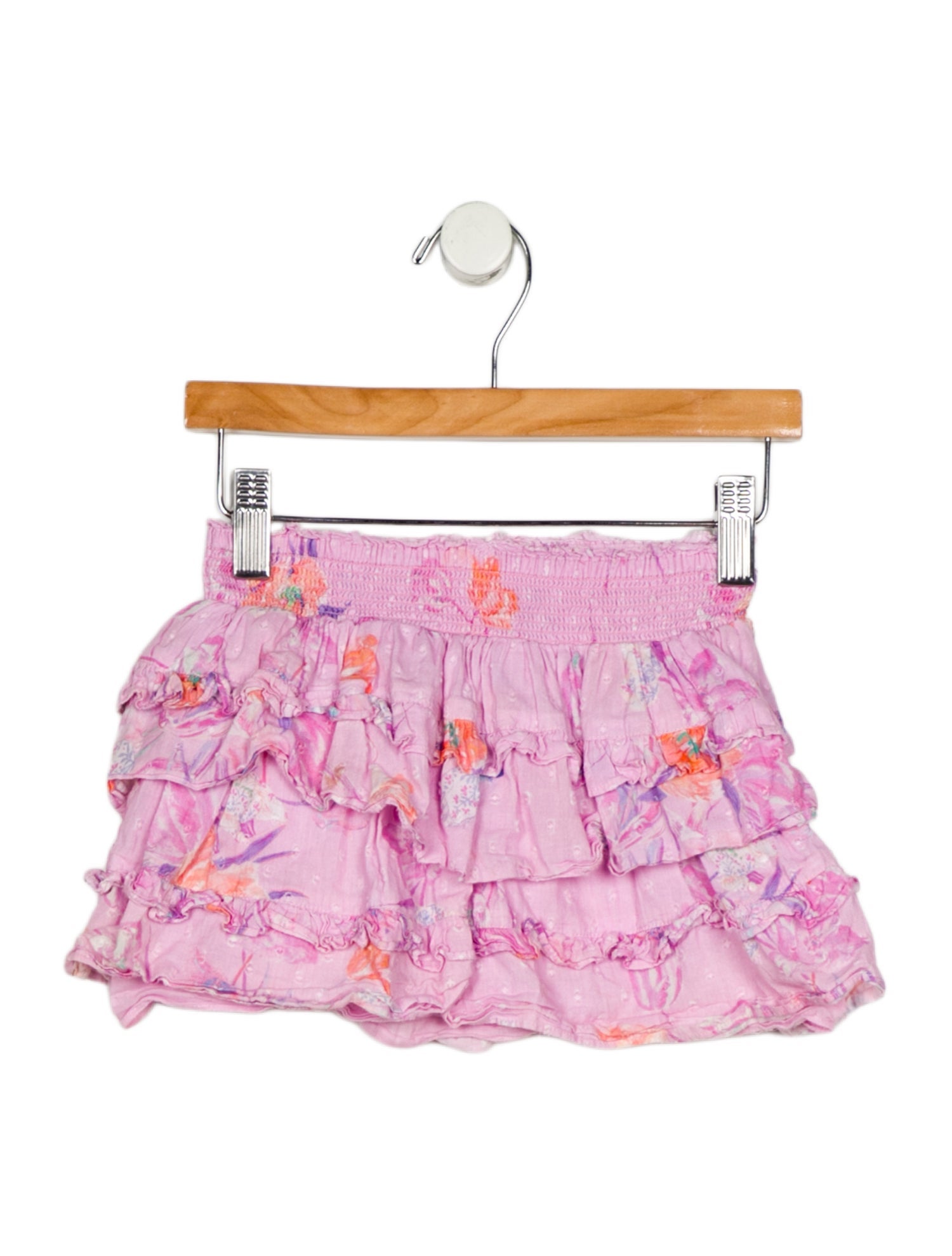 LoveShackFancy Toddler Girls Pattern Printed Ruffled Skirt