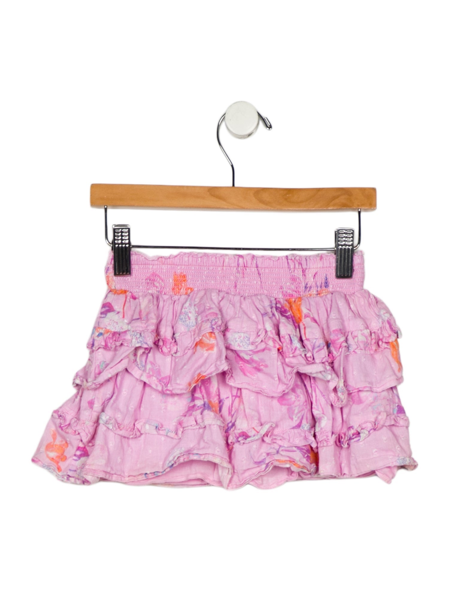 LoveShackFancy Toddler Girls Pattern Printed Ruffled Skirt