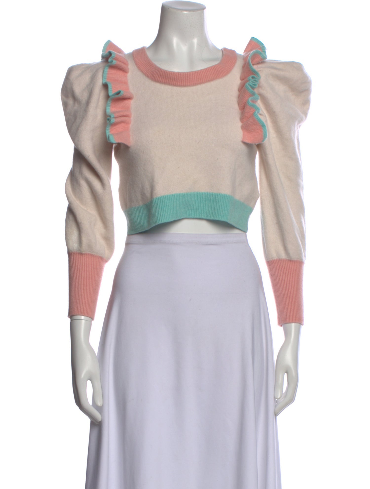 LoveShackFancy Wool Crew Neck Sweater