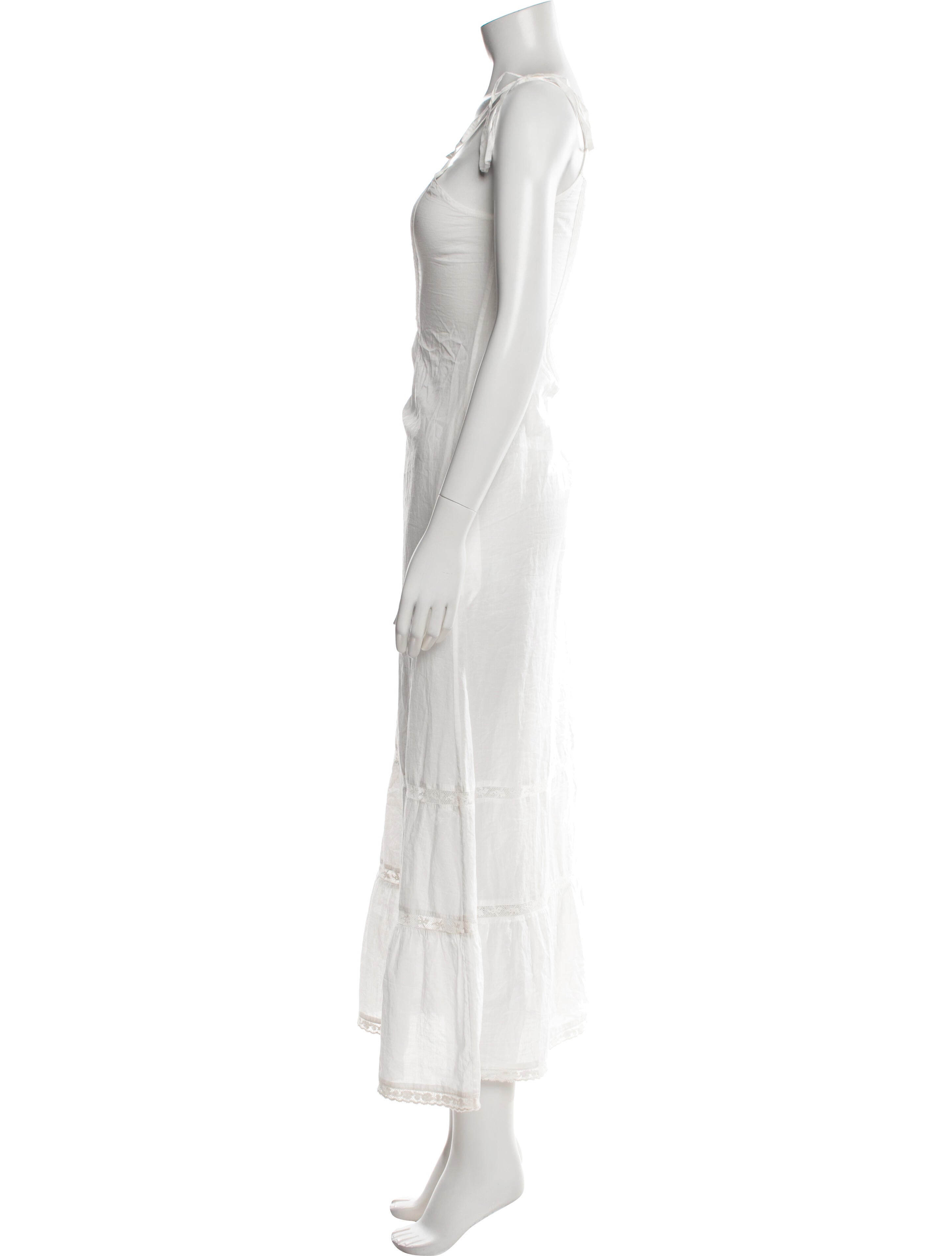LoveShackFancy Lace Pattern Long Dress