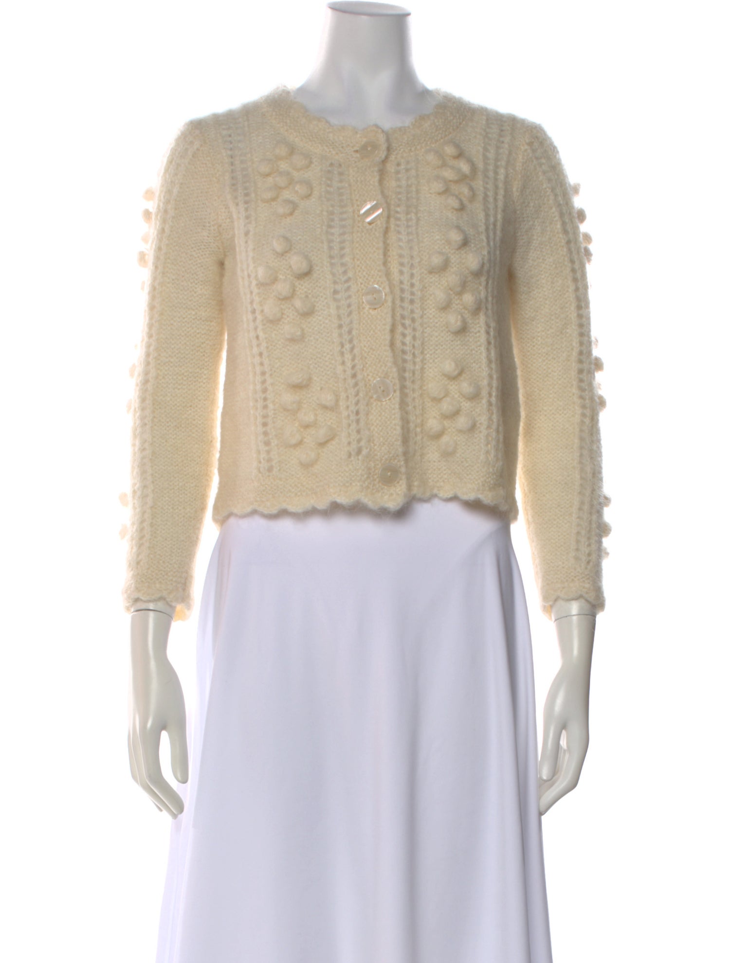 LoveShackFancy Mohair Patterned Sweater