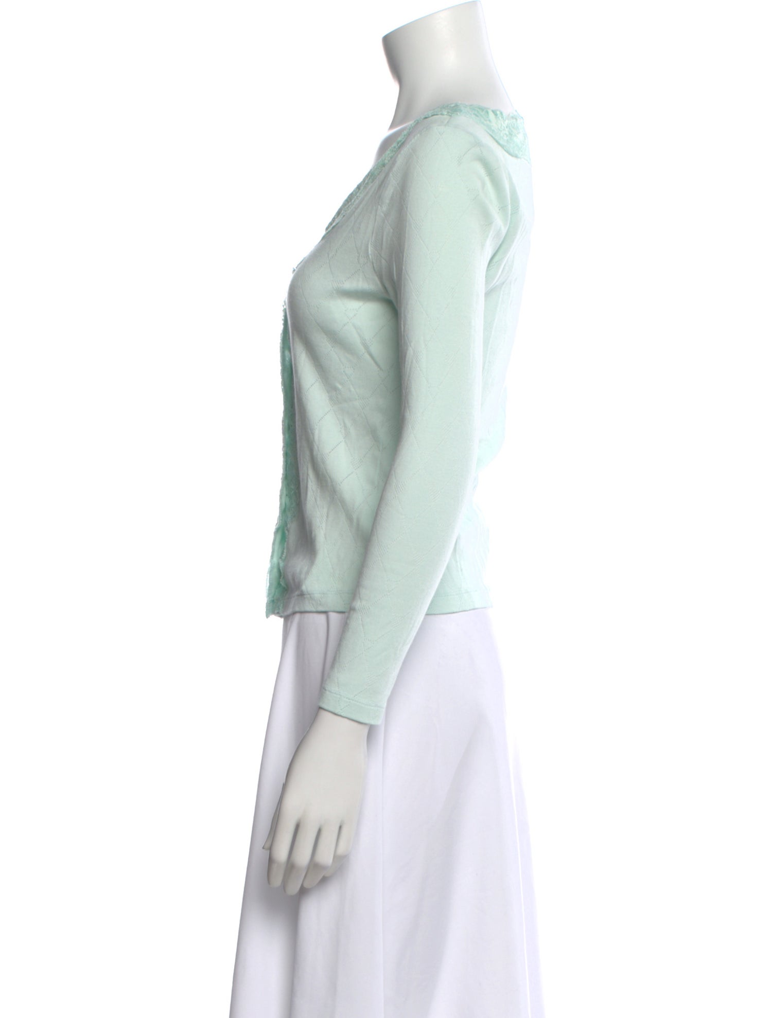 LoveShackFancy Patterned V-Neck Sweater