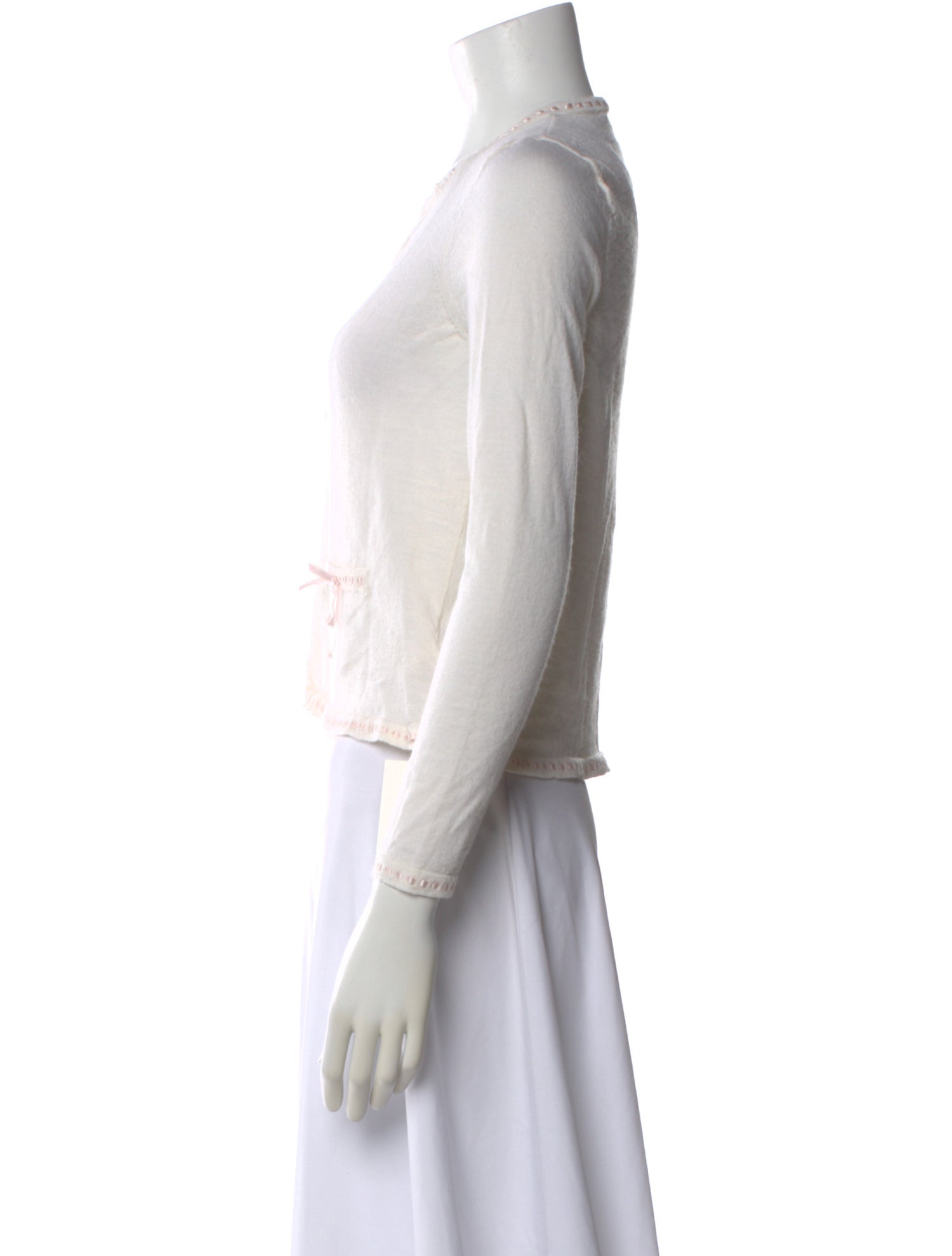 LoveShackFancy Wool Open Front Sweater