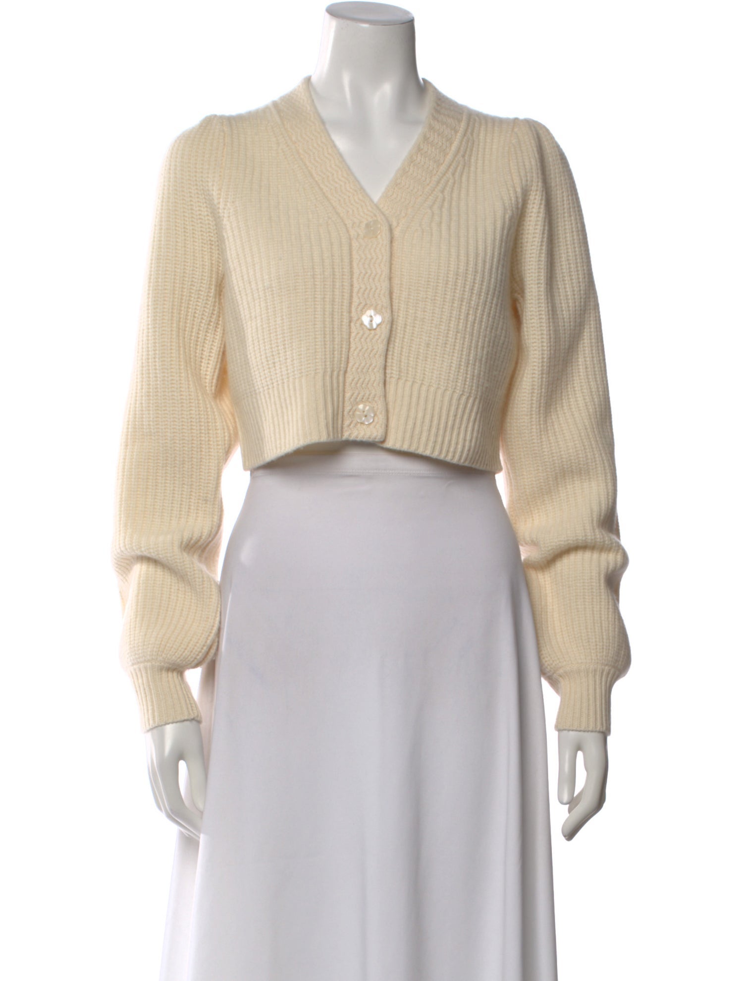 LoveShackFancy Wool V-Neck Sweater