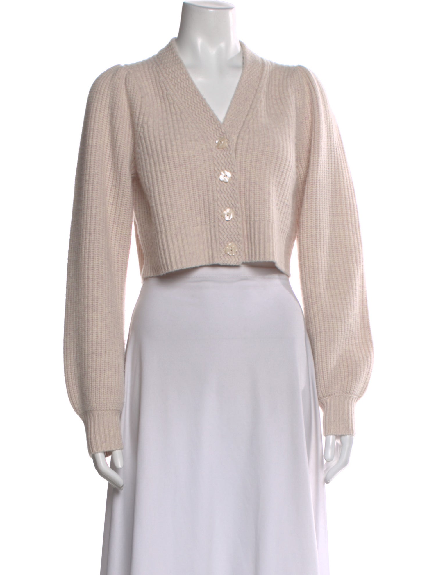 LoveShackFancy Wool V-Neck Sweater