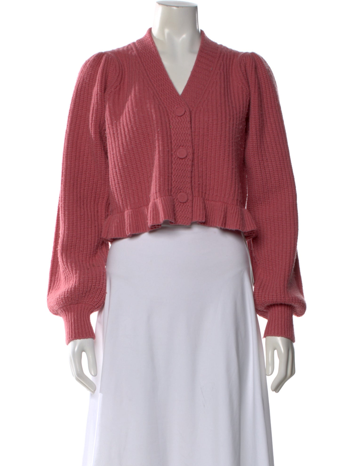 LoveShackFancy Wool V-Neck Sweater