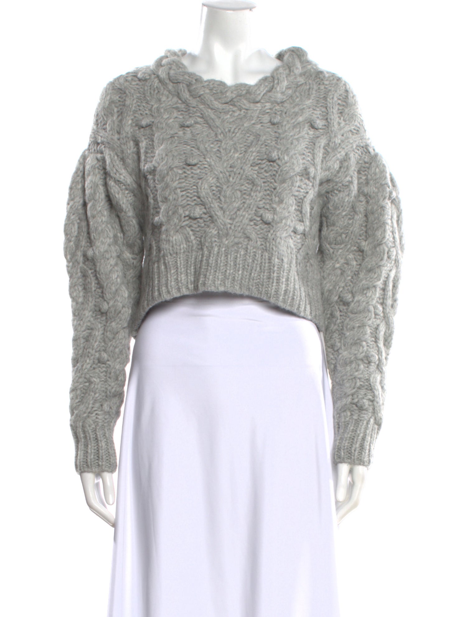 LoveShackFancy Baby Alpaca Crew Neck Sweater