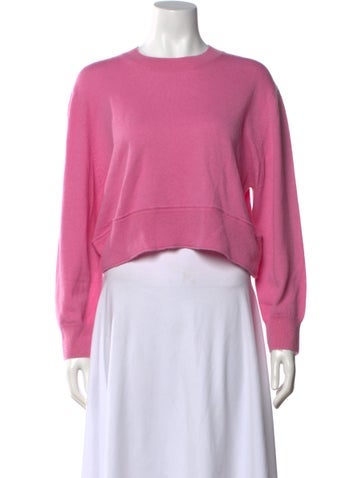 Pre-owned Loveshackfancy Cashmere Crew Neck Sweater In Pink