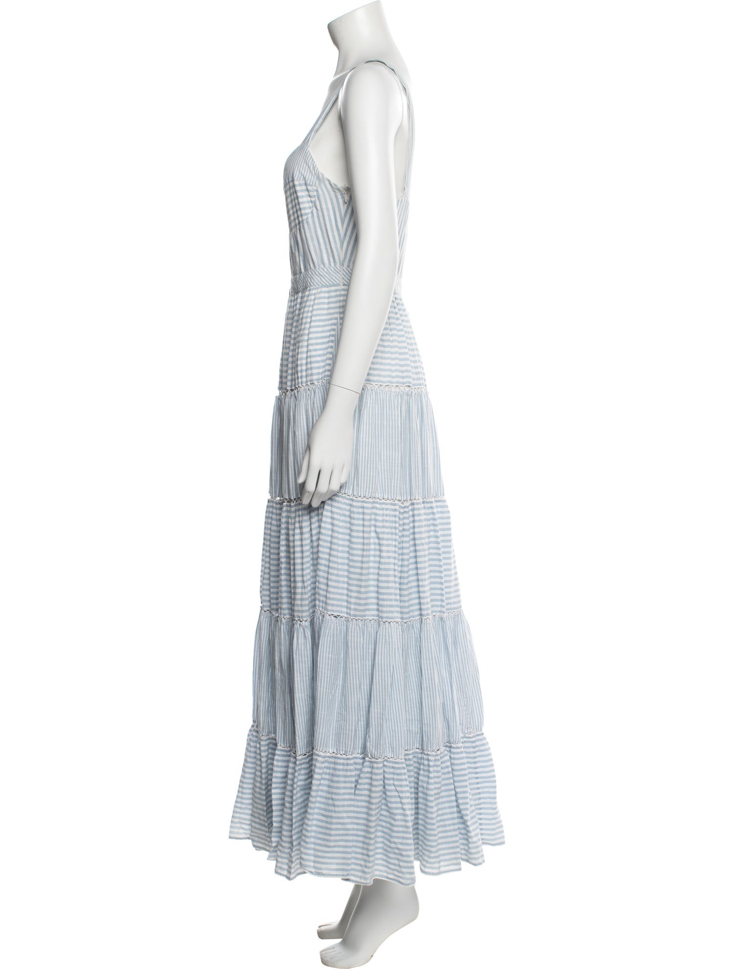 LoveShackFancy Striped Long Dress