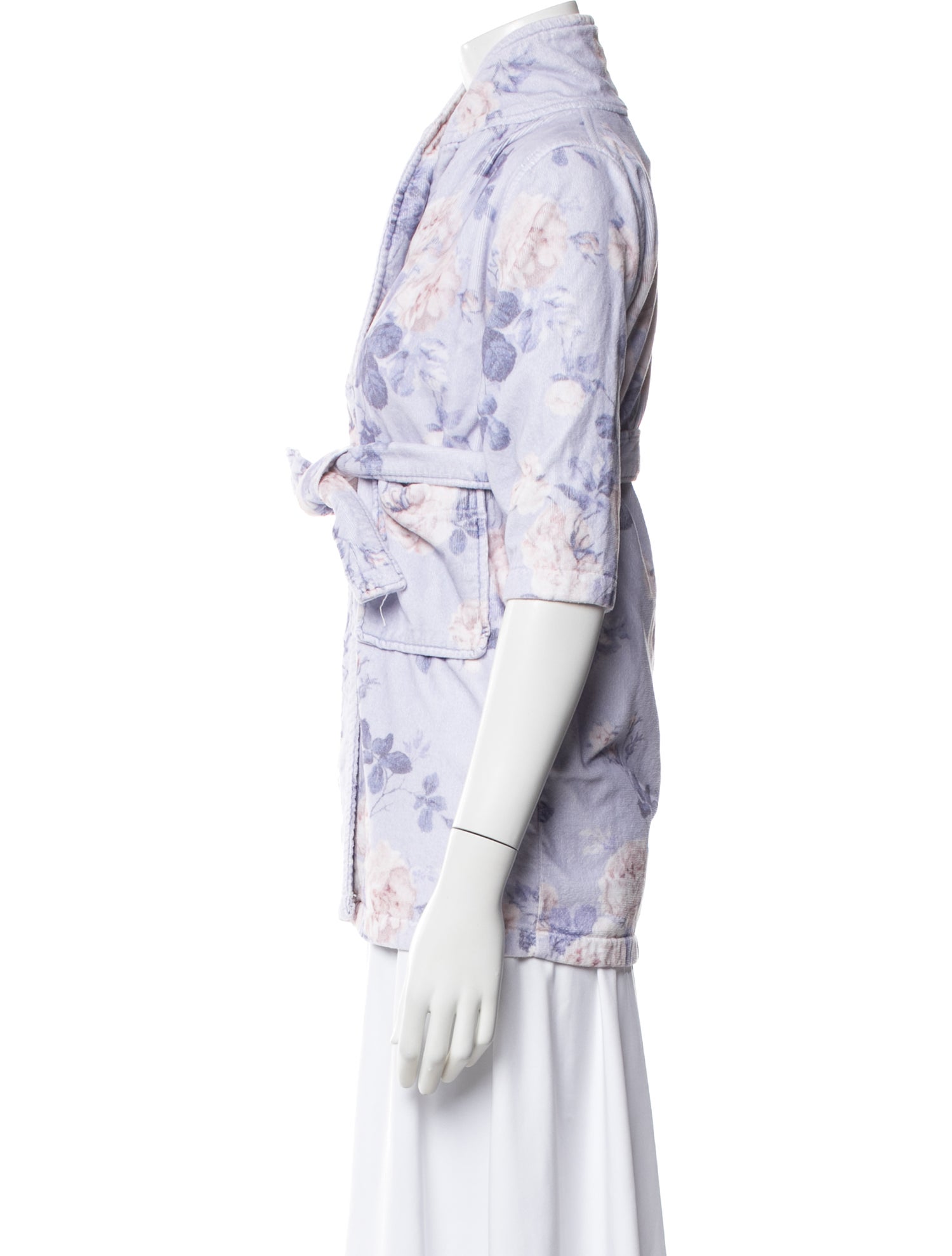 LoveShackFancy Girls' Floral Printed Robe