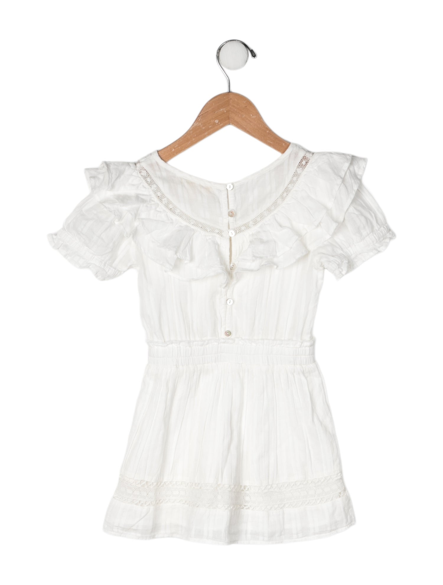 LoveShackFancy Cotton Short Sleeve Dress