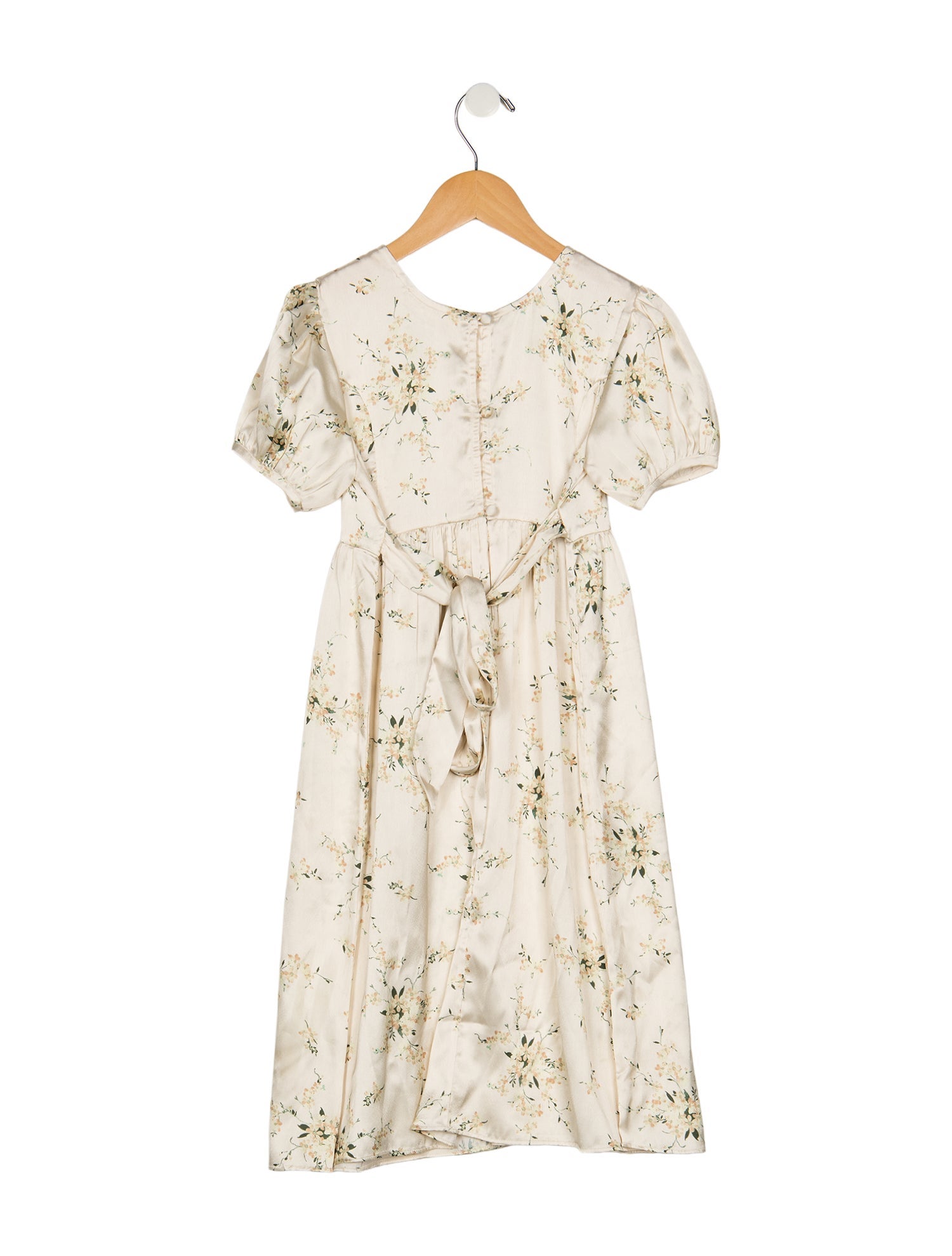 LoveShackFancy Kid Girls' Floral Print Empire Waist Dress