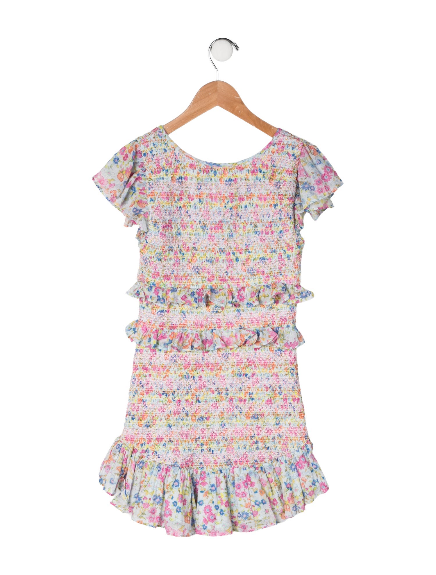 LoveShackFancy Cotton Short Sleeve Dress