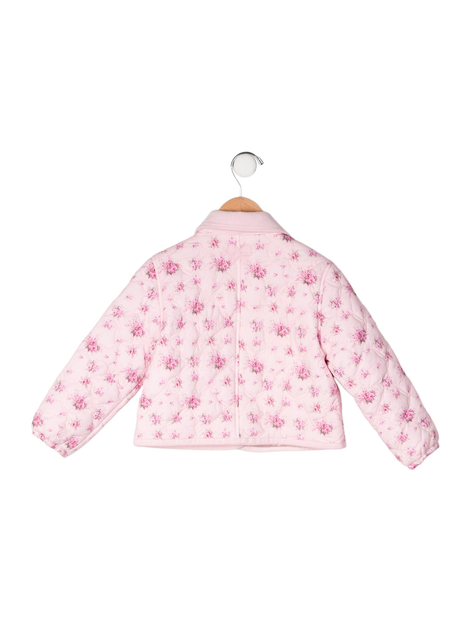 LoveShackFancy Girls Aubrina Floral Quilted Jacket