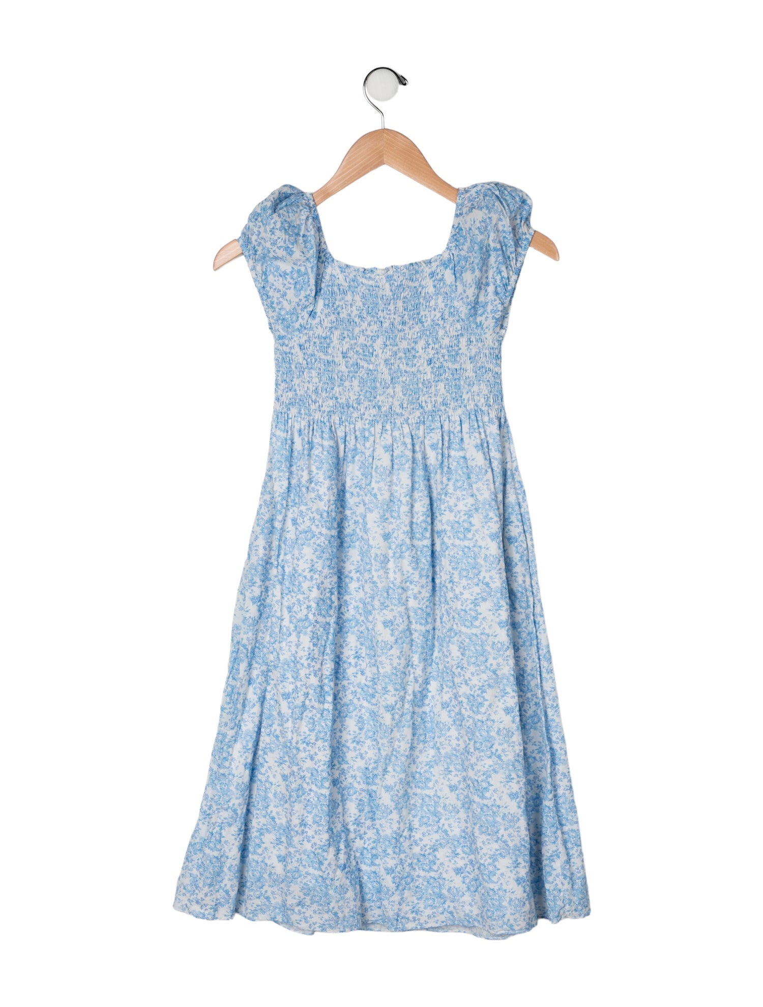 LoveShackFancy Cotton Short Sleeve Dress