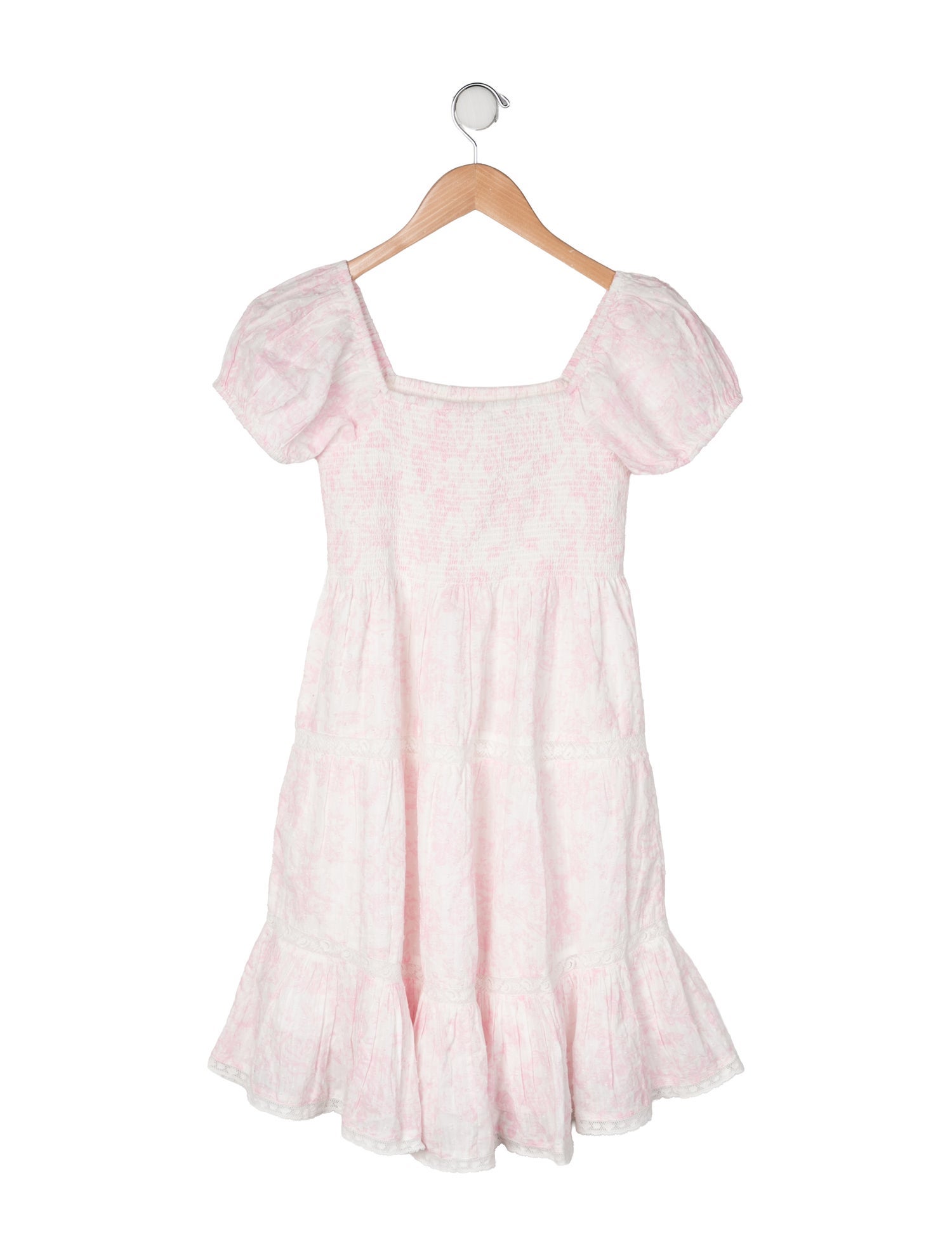 LoveShackFancy Cotton All Over Print Dress