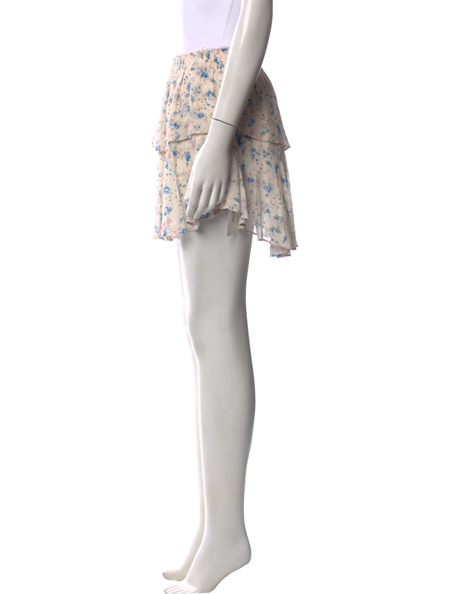 LoveShackFancy Silk Mini Skirt