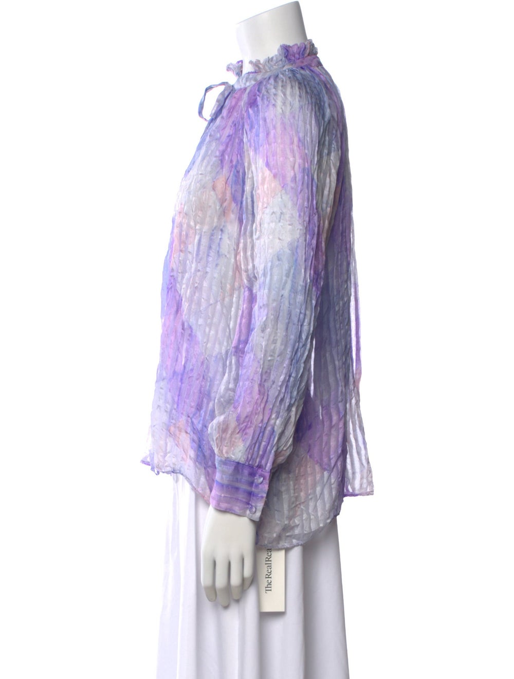 LoveShackFancy Silk Printed Blouse View 2