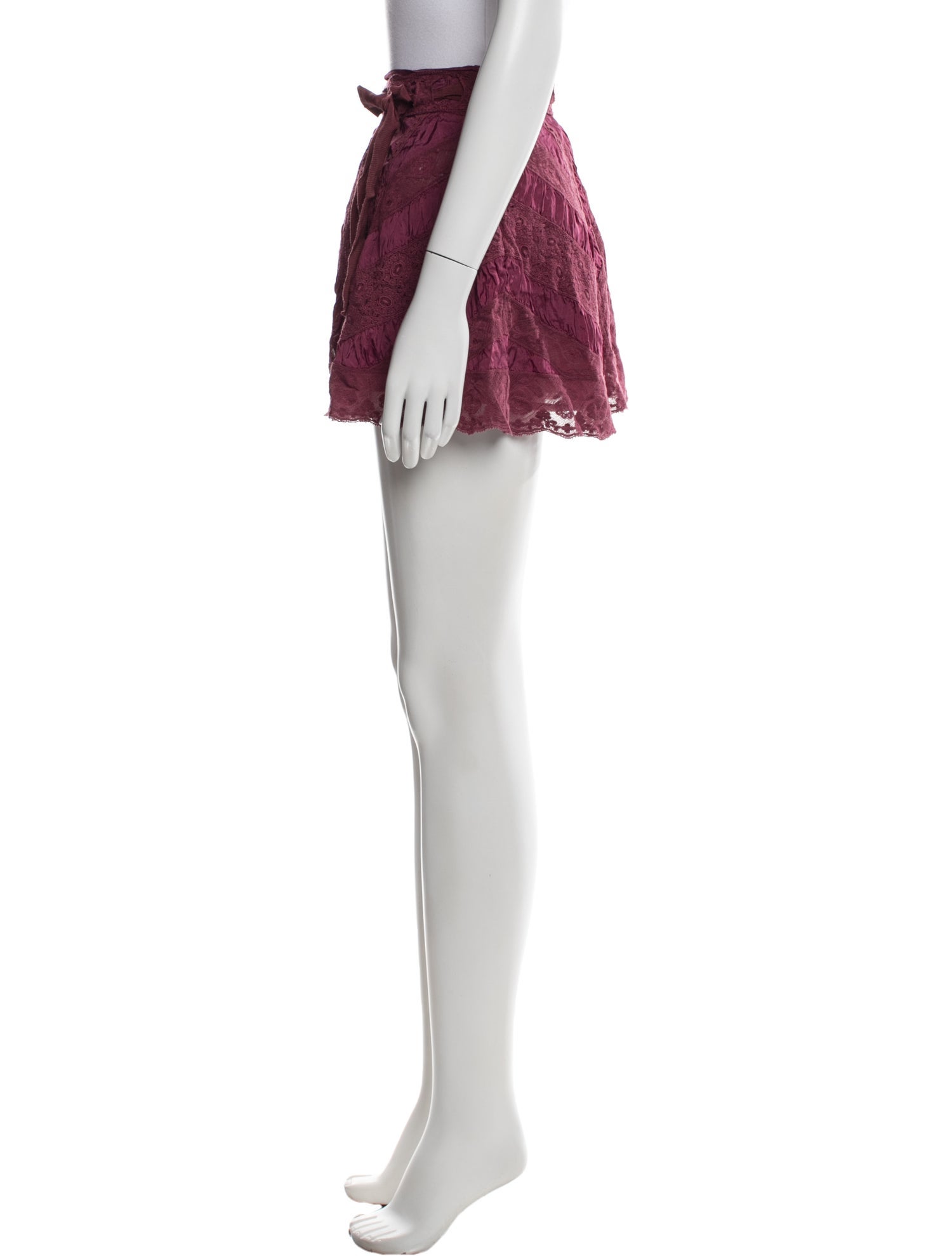 LoveShackFancy Patterned Mini Skirt