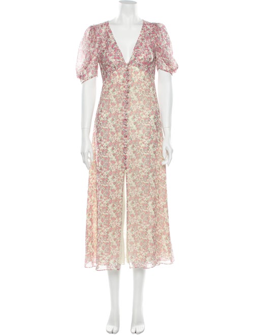 LoveShackFancy Silk Long Dress