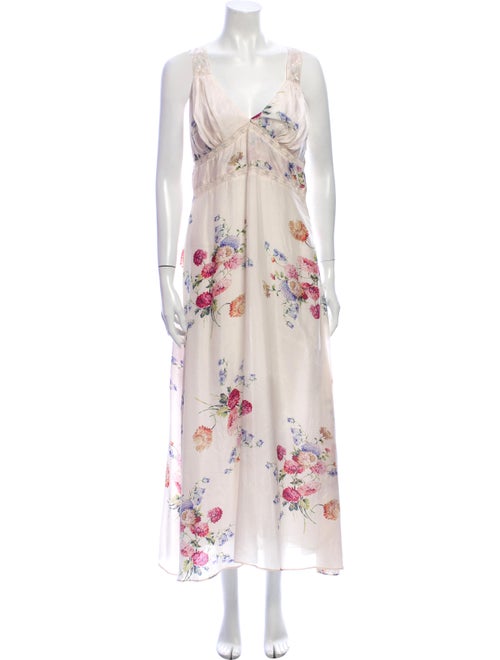 LoveShackFancy Silk Long Dress