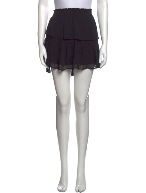 LoveShackFancy Raw-Edge Trim Mini Skirt