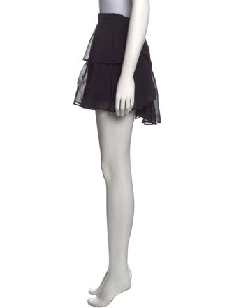 LoveShackFancy Raw-Edge Trim Mini Skirt