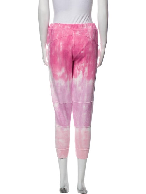 LoveShackFancy Tie-Dye Print Raw-Edge Trim Sweatpants