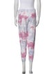 LoveShackFancy Tie-Dye Print Raw-Edge Trim Sweatpants