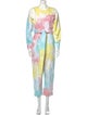 LoveShackFancy Tie-Dye Print Scoop Neck Jumpsuit