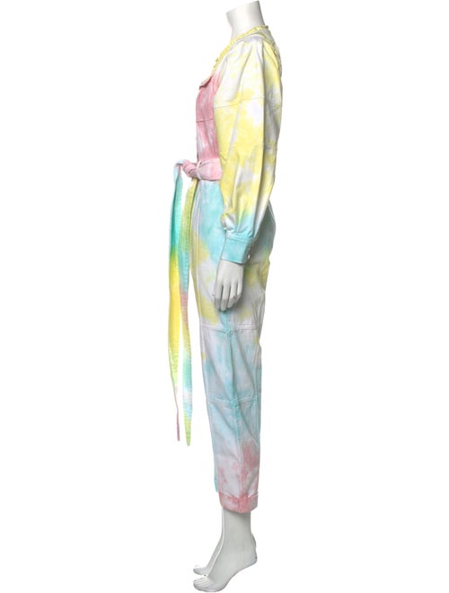 LoveShackFancy Tie-Dye Print Scoop Neck Jumpsuit