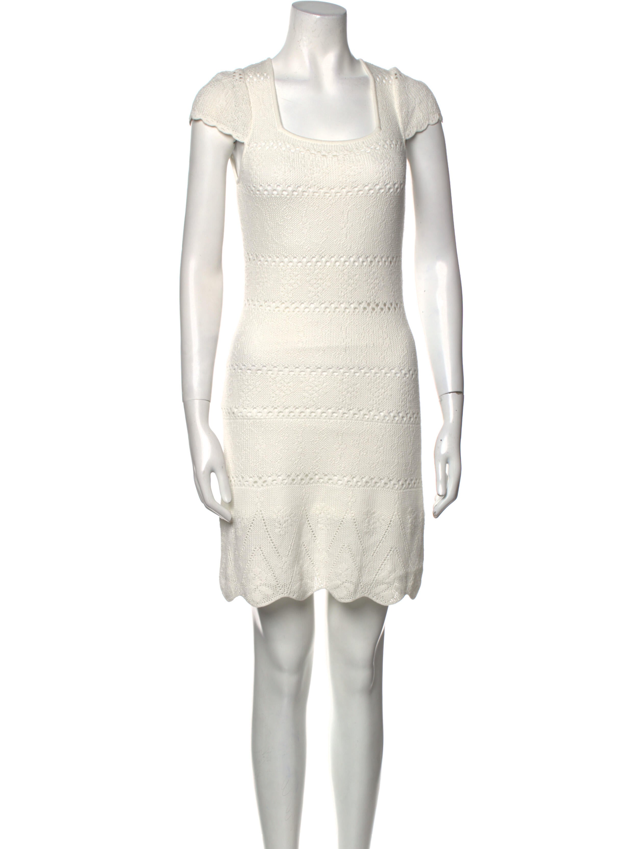 LoveShackFancy Square Neckline Mini Dress w/ Tags