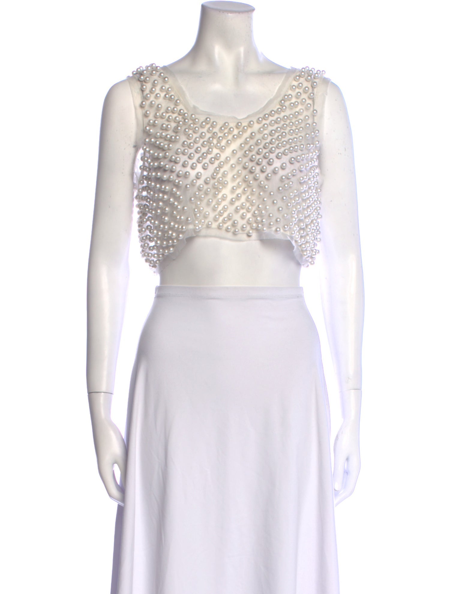 Multicolored Scoop Neck Sleeveless Top main image 1