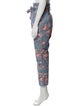 LoveShackFancy Floral Print Straight Leg Pants