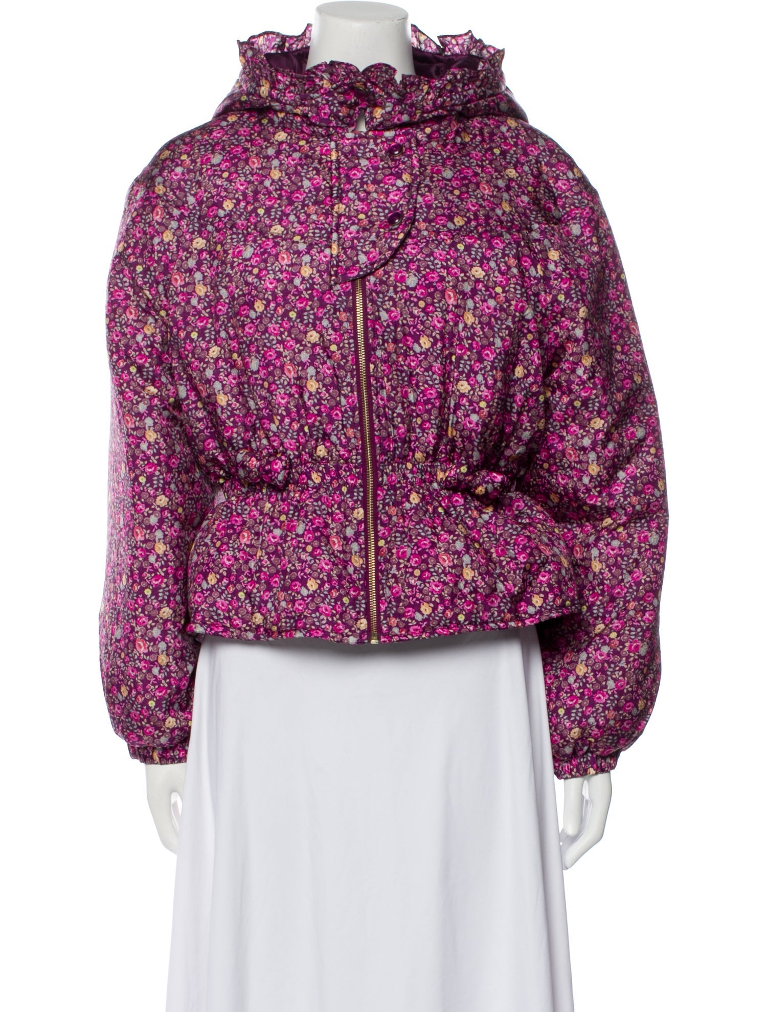 LoveShackFancy Floral Print Evening Jacket - Purple Jackets, Clothing ...