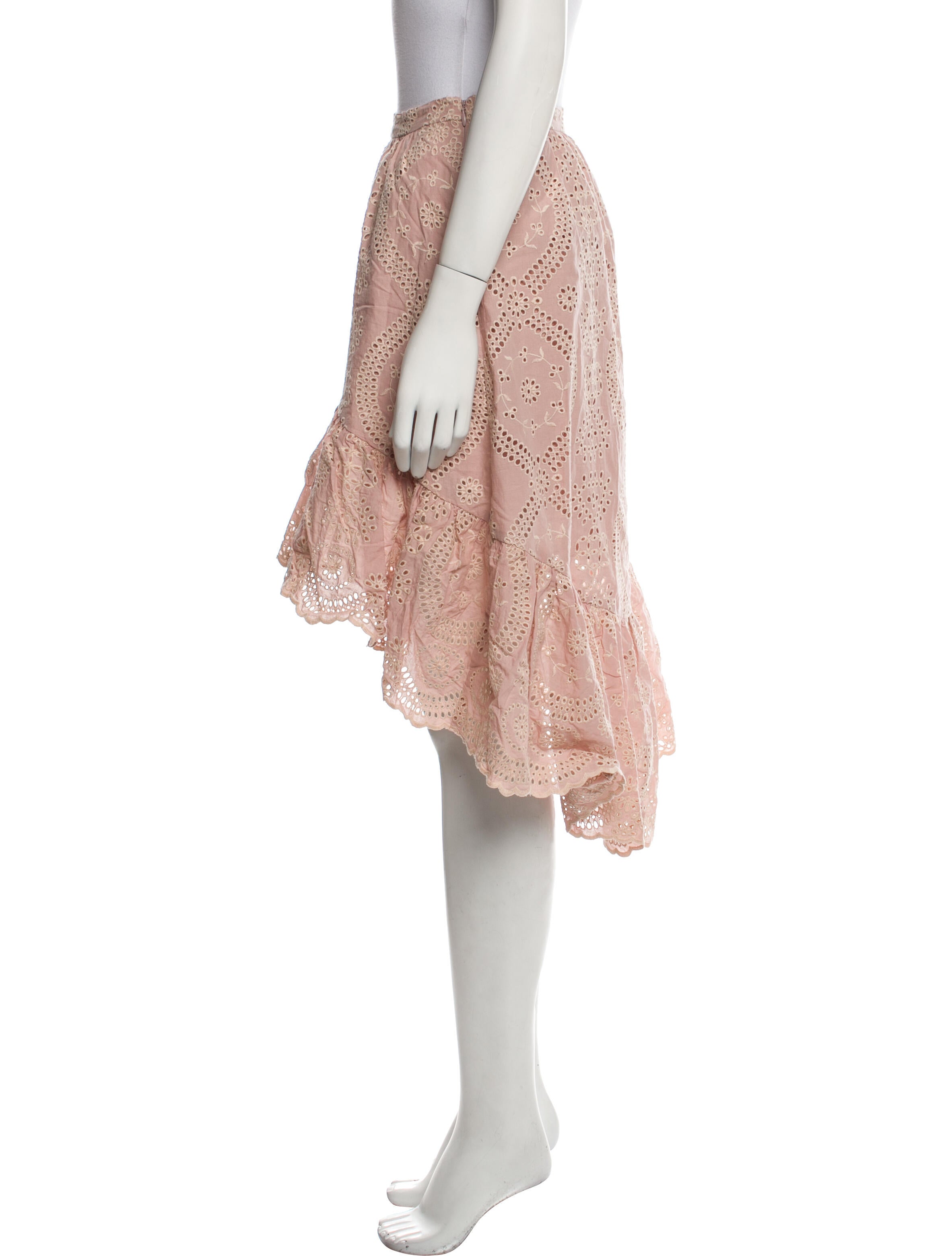 LoveShackFancy Eyelet Trim Skirt Suit