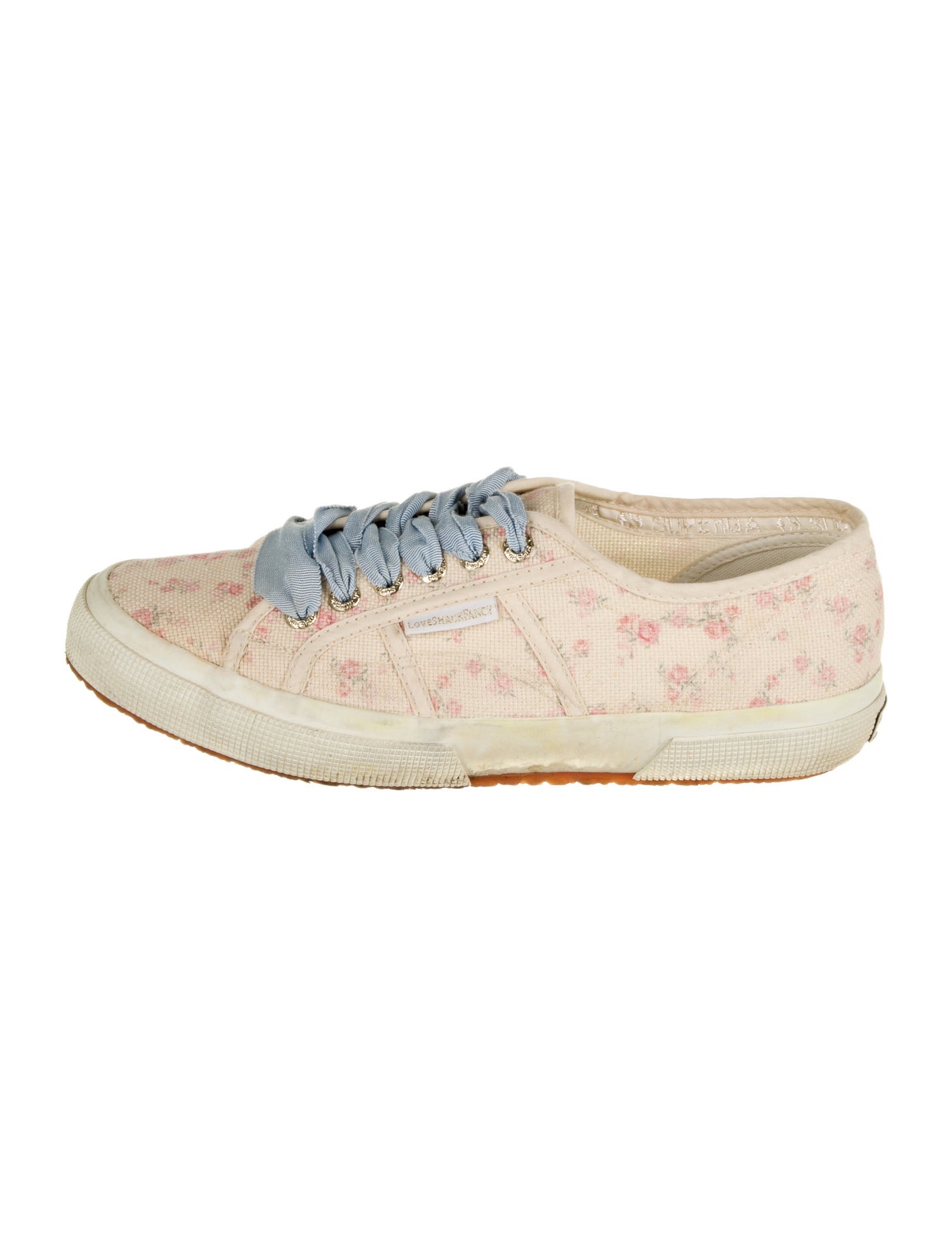 LoveShackFancy Canvas Printed Sneakers