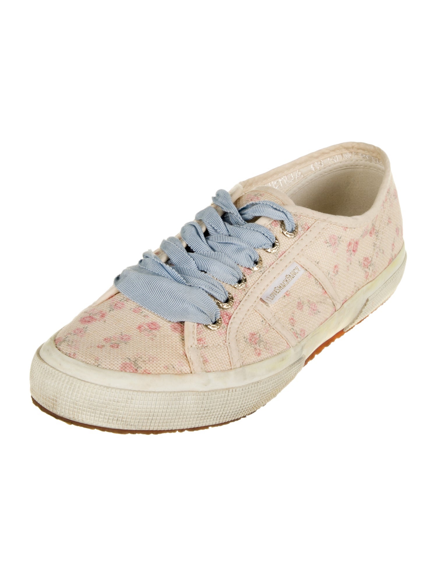 LoveShackFancy Canvas Printed Sneakers