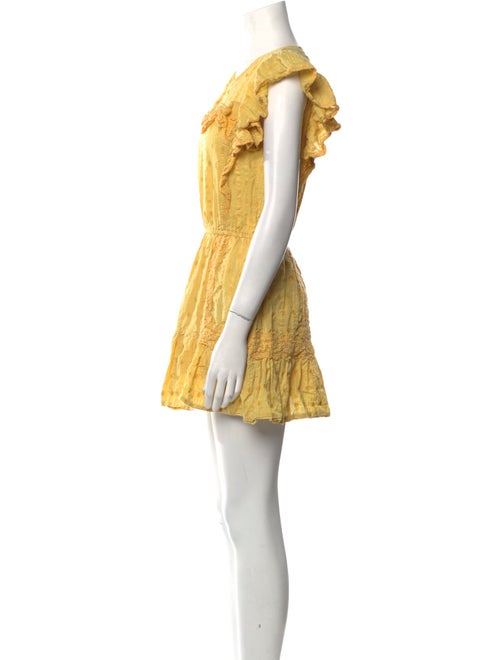 LoveShackFancy Scoop Neck Mini Dress