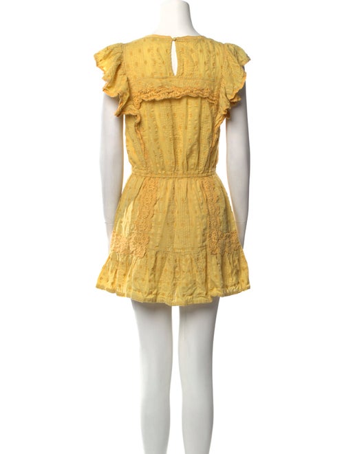 LoveShackFancy Scoop Neck Mini Dress