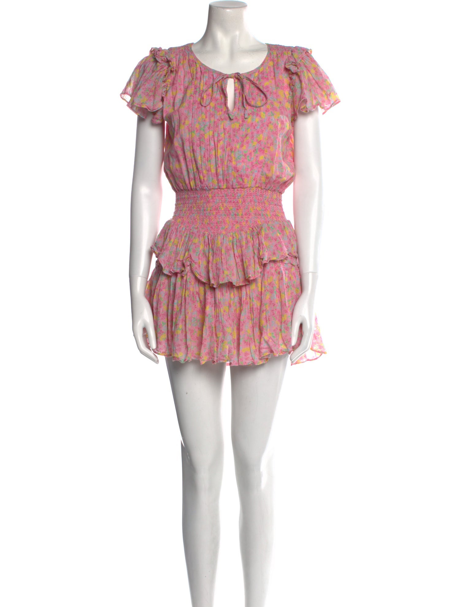 Love Shack Fancy Alonna Blooming Floral Mini Dress main image 1