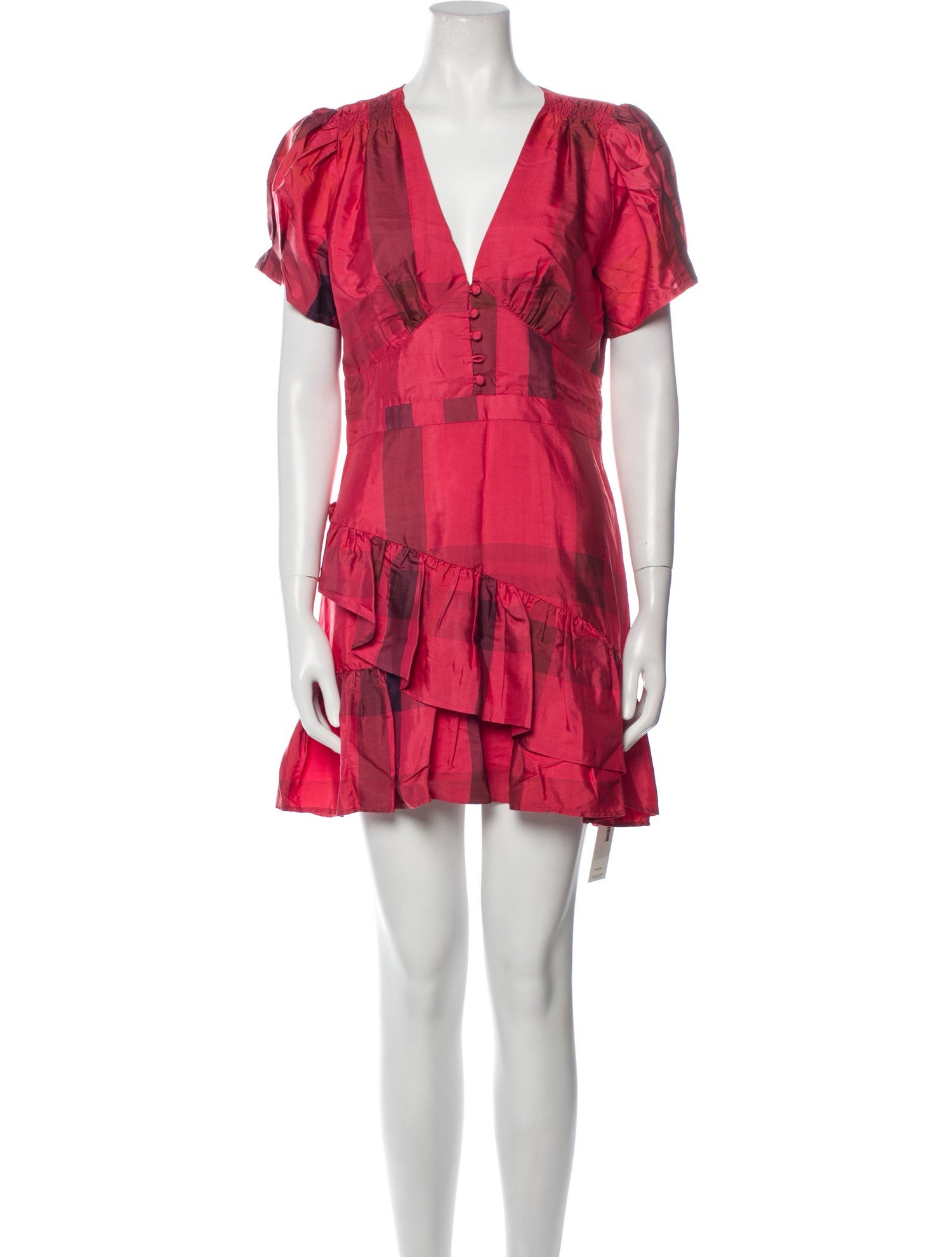 LoveShackFancy Silk Mini Dress