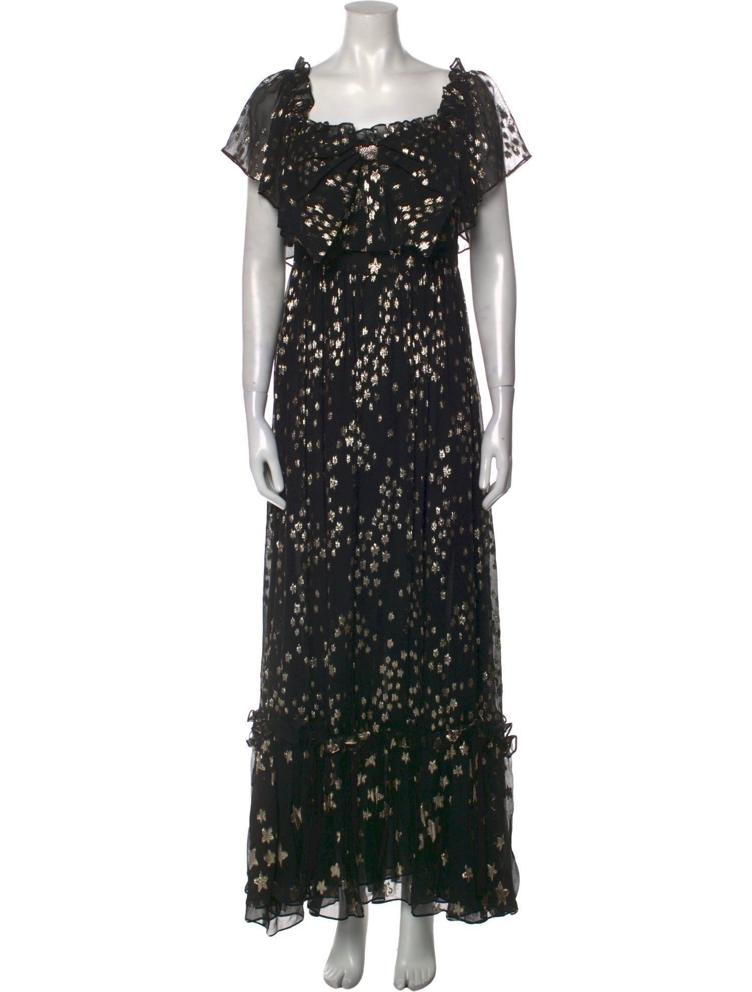 LoveShackFancy Silk Long Dress